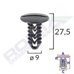 ROMIX SPINKI 10050 / carpet clip.fiat,uno,sienna,palio, 