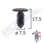 ROMIX SPINKI 10495 / Opel upholstery clip black 