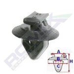 ROMIX SPINKI 11025 / Fiat door trim clip, French car 