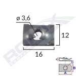 ROMIX SPINKI 16029 / mounting plate 4.2mm 