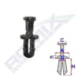 ROMIX SPINKI 20515 / engine cover seal clip, Audi, VW 
