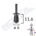 ROMIX SPINKI 20561 / renault peug citroen starter pin 