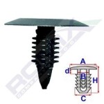 ROMIX SPINKI B22037 / upholstery clip for Ford, VW, Chrysler 