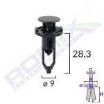 ROMIX SPINKI B22626 / Toyota Avesis bumper clip 