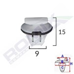 ROMIX SPINKI C70139 / fender extension clip 