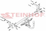 hook detachable vertically detachable PEUGEOT 308 II 5D, 10/2013-06/2021, E20