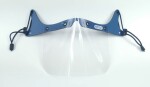 kaitsevisiir näole / half mask mini shield mosaic blue dimensions l