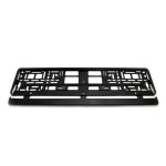 black flexible number plate frame amio-01162