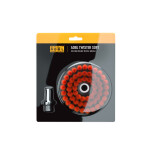 adbl twister soft 100mm brush for use with a drill to clean upholstery