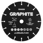 volframkarbiidist cutting disc for wood and for plastic 230 x 22,2 mm