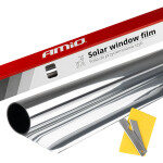 dark silver window tint film 0,5x3m 15% amio-01658