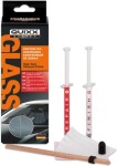 Quixx kit for removing scratches from glass surfaces