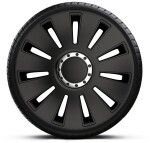14 Silverstone Pro black ilukilpi /set 4pc/