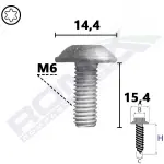 ROMIX C70884 / sruba m6x16 mercedes