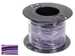 cable, two-coloured 0,75 violet- black 100m/ roll