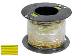 cable, two-coloured 0,75 yellow-ROH100m/ roll
