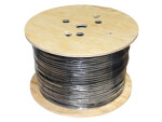 cable 2 x 1.5mm² 2-cables, black, flat ,500m