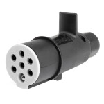 trailer connector 7-pin type s 24v truck amio-03224