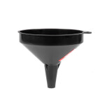 Universal black plastic funnel fuel, liquid, water ., 10 cm amio-04044