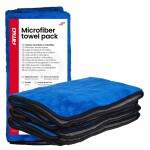 Autokuivatusrätikute set 800gsm 60x90cm 3 pc amio-04487