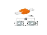 fuse Megaval 150A orange distance between bolts 50,8mm