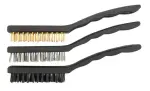 steel, nylon, Brass brushes set 3pc