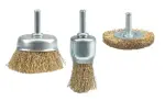 steel wire brushes drill end set 3pc