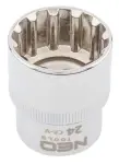 socket SPLINE 1/2", 24 MM