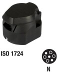 plug 7-KL. 12V plastic ISO1724. screwdriver.
