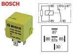 relay BOSCH 12V 30/40A 87A with resistor, B-switch 12V