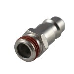 pneumatic quick connection 1/4" external thread euro 7.6mm 2pc jbm