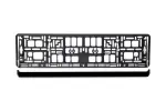 black flexible number plate frame, packaged kilekotti sildiga amio-02084