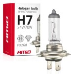 H7 BULB 24V 70W P43t UV-with filter E4 Amio