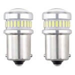 LED-bulbs Canbus 3014 24SMD + 3030 6SMD BA15S P21W R10W R5W white 12V 24V amio-02448