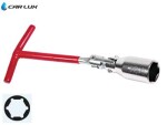 spark plug socket wrench 21mm with joint, T-handle