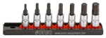 set sockets ., inch SAE plug / spindle: 1/4"
