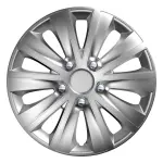 silver car wheel cover rapide nc 15