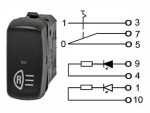 reverse gear light switch 0 - 1, merkkivalolla