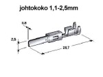 receptacle 2.8mm, male, (AMP MCP 2.8 )