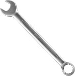 12-Point ring-Open End Wrench 8mm. satin cr-van. hanging packaging jbm