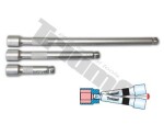 3pc. 1/2" extensions set triumf