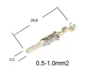 round pin AMP Ø 2.5mm, male, DIN72585