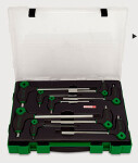 TOPTUL set HEX, handle T, , pc 9, 2,2.5,3,4,5,6,7,8,10mm