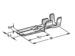 receptacle 6.3mm male