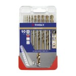 Metal drills set HSCOB fully ground Clipster PRO 10pcs Ø1-10mm