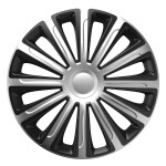 black and silver car wheel cover, silver and black trend 14