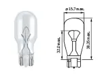 glass socket BULB 12V T16, W16W, W2.1x9.5d
