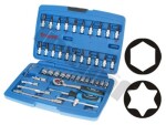 tool set. part pad 1/4" 4-14mm + torx triumf