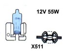 halogen bulb H2 12V 55W, (X511)