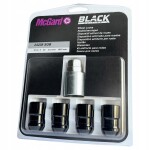 McGard Black Security Nuts M12x1.5 37 21mm Hex 60° (24238SUB)